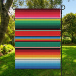 Colorful Mexican Blanket Pattern Print Garden Flag