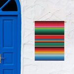 Colorful Mexican Blanket Pattern Print Garden Flag