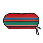 Colorful Mexican Blanket Pattern Print Glasses Case