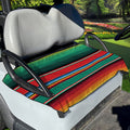 Colorful Mexican Blanket Pattern Print Golf Cart Seat Cover