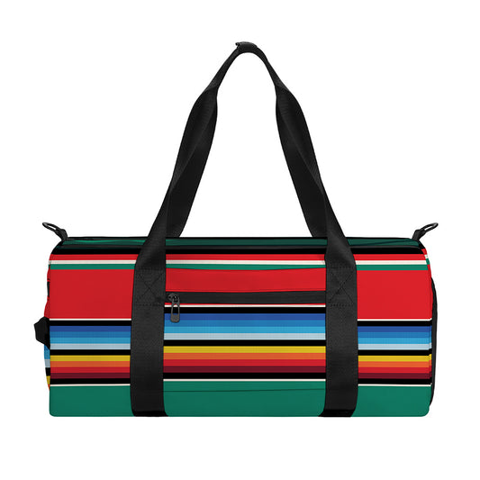 Colorful Mexican Blanket Pattern Print Gym Bag