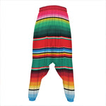 Colorful Mexican Blanket Pattern Print Hammer Pants