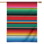 Colorful Mexican Blanket Pattern Print House Flag