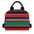 Colorful Mexican Blanket Pattern Print Insulated Lunch Bag