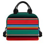 Colorful Mexican Blanket Pattern Print Insulated Lunch Bag