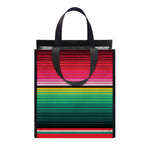 Colorful Mexican Blanket Pattern Print Insulated Lunch Tote