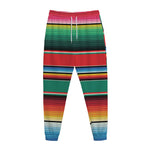 Colorful Mexican Blanket Pattern Print Jogger Pants