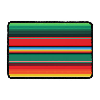 Colorful Mexican Blanket Pattern Print Kitchen Mat