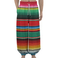Colorful Mexican Blanket Pattern Print Lantern Pants