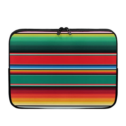 Colorful Mexican Blanket Pattern Print Laptop Sleeve