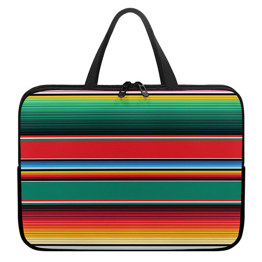 Colorful Mexican Blanket Pattern Print Laptop Sleeve With Handle