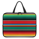 Colorful Mexican Blanket Pattern Print Laptop Sleeve With Handle