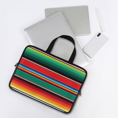 Colorful Mexican Blanket Pattern Print Laptop Sleeve With Handle