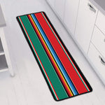 Colorful Mexican Blanket Pattern Print Long Kitchen Mat