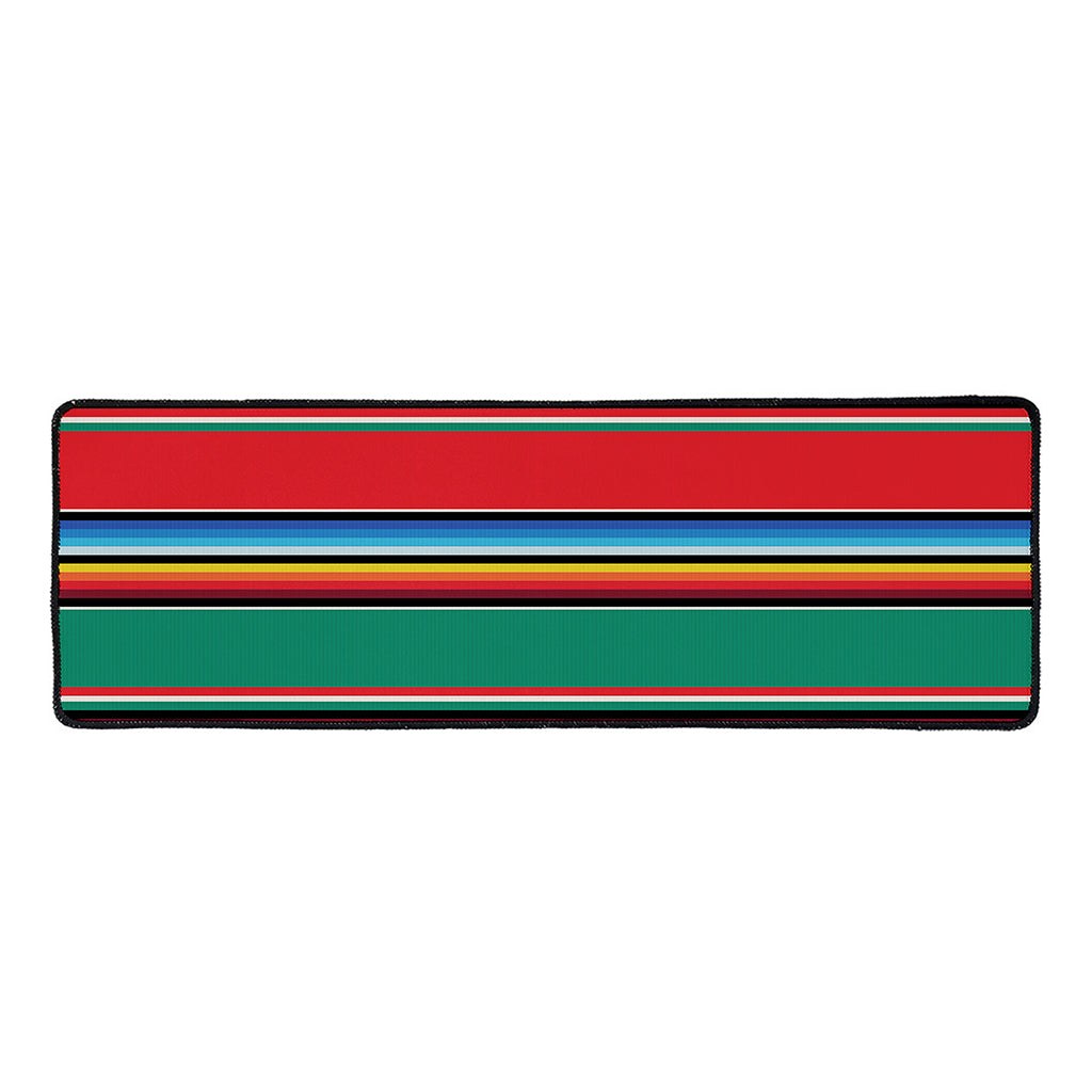 Colorful Mexican Blanket Pattern Print Long Kitchen Mat