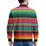 Colorful Mexican Blanket Pattern Print Men's Bomber Jacket