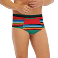 Colorful Mexican Blanket Pattern Print Men's Briefs