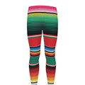 Colorful Mexican Blanket Pattern Print Men's Leggings