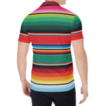 Colorful Mexican Blanket Pattern Print Men's Shirt