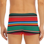 Colorful Mexican Blanket Pattern Print Men's Short Boxer Briefs