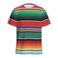 Colorful Mexican Blanket Pattern Print Men's Athletic T-Shirt