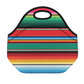 Colorful Mexican Blanket Pattern Print Neoprene Lunch Bag