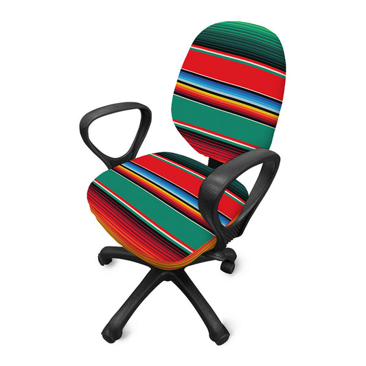 Colorful Mexican Blanket Pattern Print Office Chair Cover