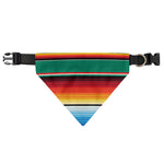 Colorful Mexican Blanket Pattern Print Over The Collar Dog Bandana