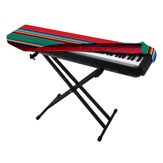 Colorful Mexican Blanket Pattern Print Piano Keyboard Cover