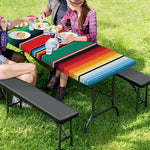 Colorful Mexican Blanket Pattern Print Picnic Table Cover