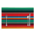 Colorful Mexican Blanket Pattern Print Placemat