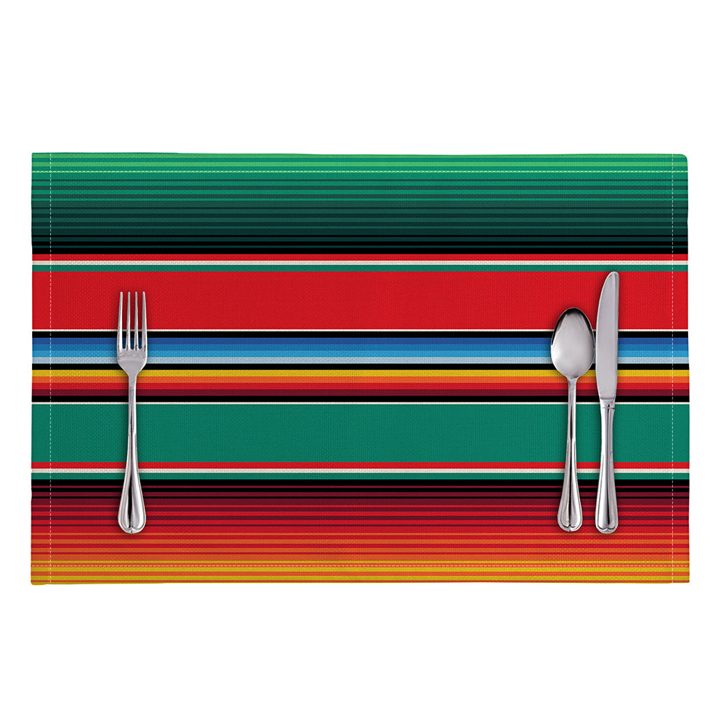 Colorful Mexican Blanket Pattern Print Placemat