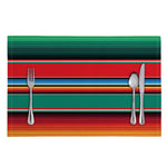 Colorful Mexican Blanket Pattern Print Placemat