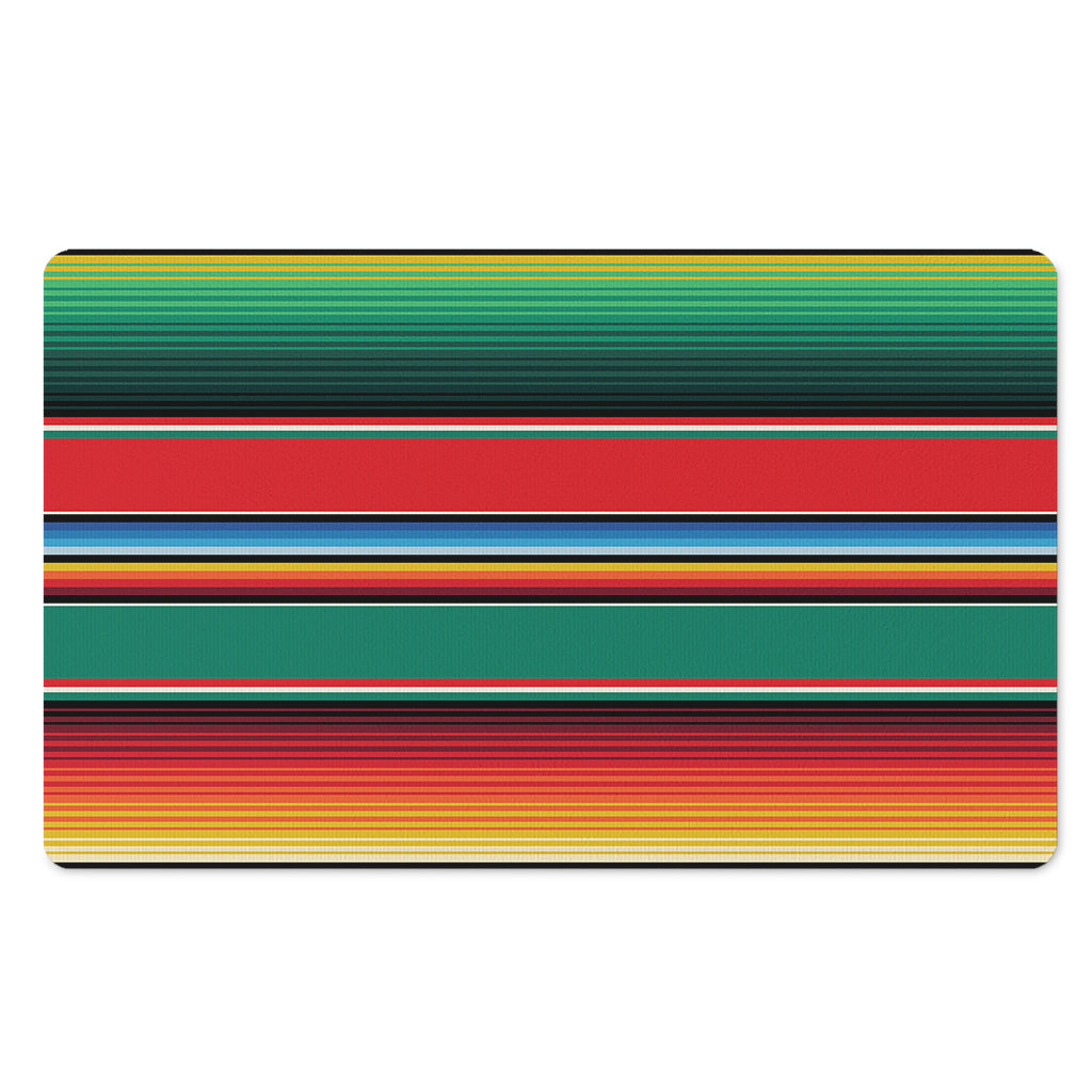 Colorful Mexican Blanket Pattern Print Polyester Doormat