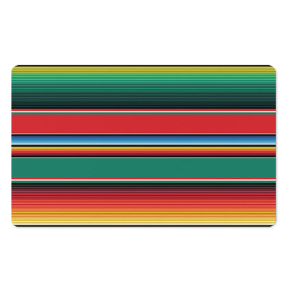 Colorful Mexican Blanket Pattern Print Polyester Doormat
