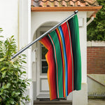 Colorful Mexican Blanket Pattern Print Polyester Flag