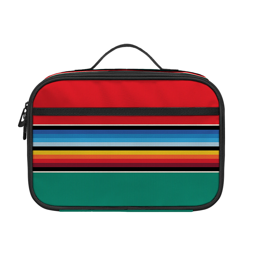 Colorful Mexican Blanket Pattern Print Portable Lunch Bag