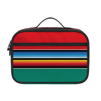 Colorful Mexican Blanket Pattern Print Portable Lunch Bag