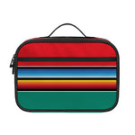 Colorful Mexican Blanket Pattern Print Portable Lunch Bag