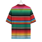 Colorful Mexican Blanket Pattern Print Rayon Hawaiian Shirt