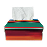 Colorful Mexican Blanket Pattern Print Rectangle Tissue Box Cover