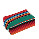 Colorful Mexican Blanket Pattern Print Rectangle Tissue Box Cover