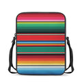 Colorful Mexican Blanket Pattern Print Rectangular Crossbody Bag