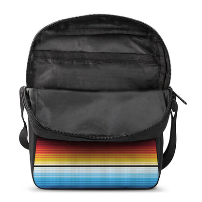 Colorful Mexican Blanket Pattern Print Rectangular Crossbody Bag