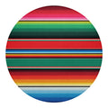 Colorful Mexican Blanket Pattern Print Round Blanket