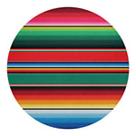 Colorful Mexican Blanket Pattern Print Round Blanket