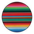 Colorful Mexican Blanket Pattern Print Round Floor Mat