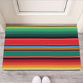 Colorful Mexican Blanket Pattern Print Rubber Doormat
