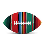 Colorful Mexican Blanket Pattern Print Rugby Ball