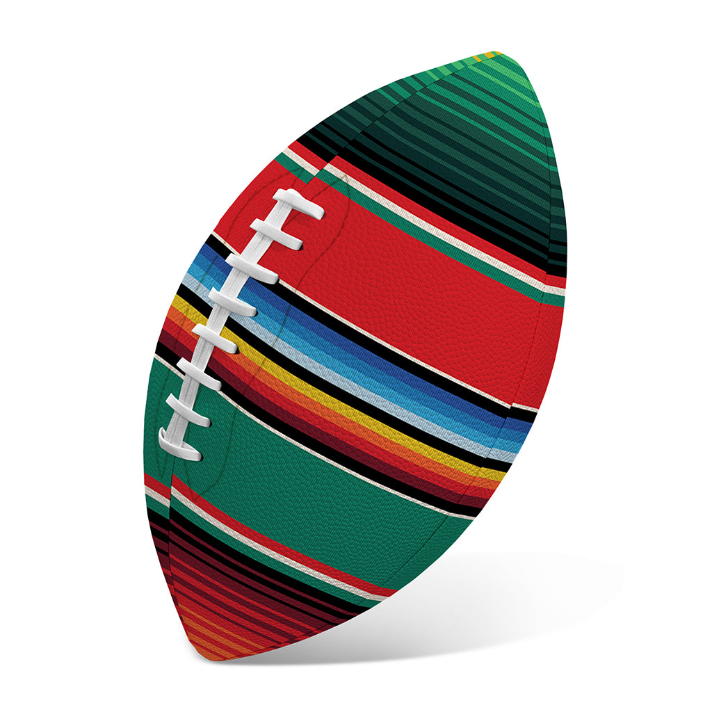 Colorful Mexican Blanket Pattern Print Rugby Ball